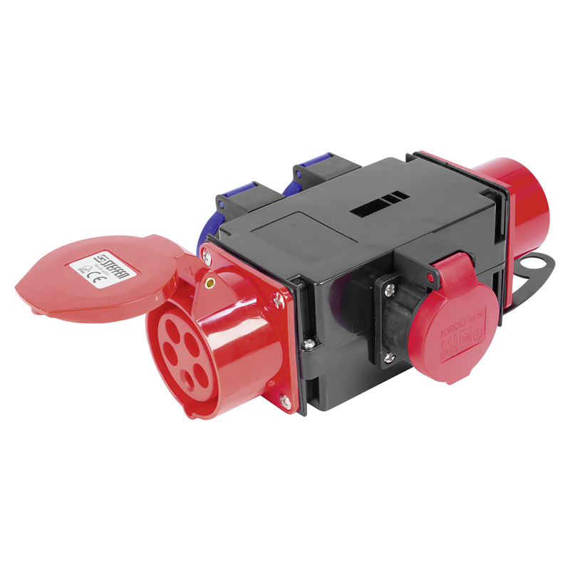 STEFFEN CEE Verteiler 16A 5P 415V, 1x Gerätestecker CEE 16/5 und Steckdosen: 1xCEE 16/5 - Image 2