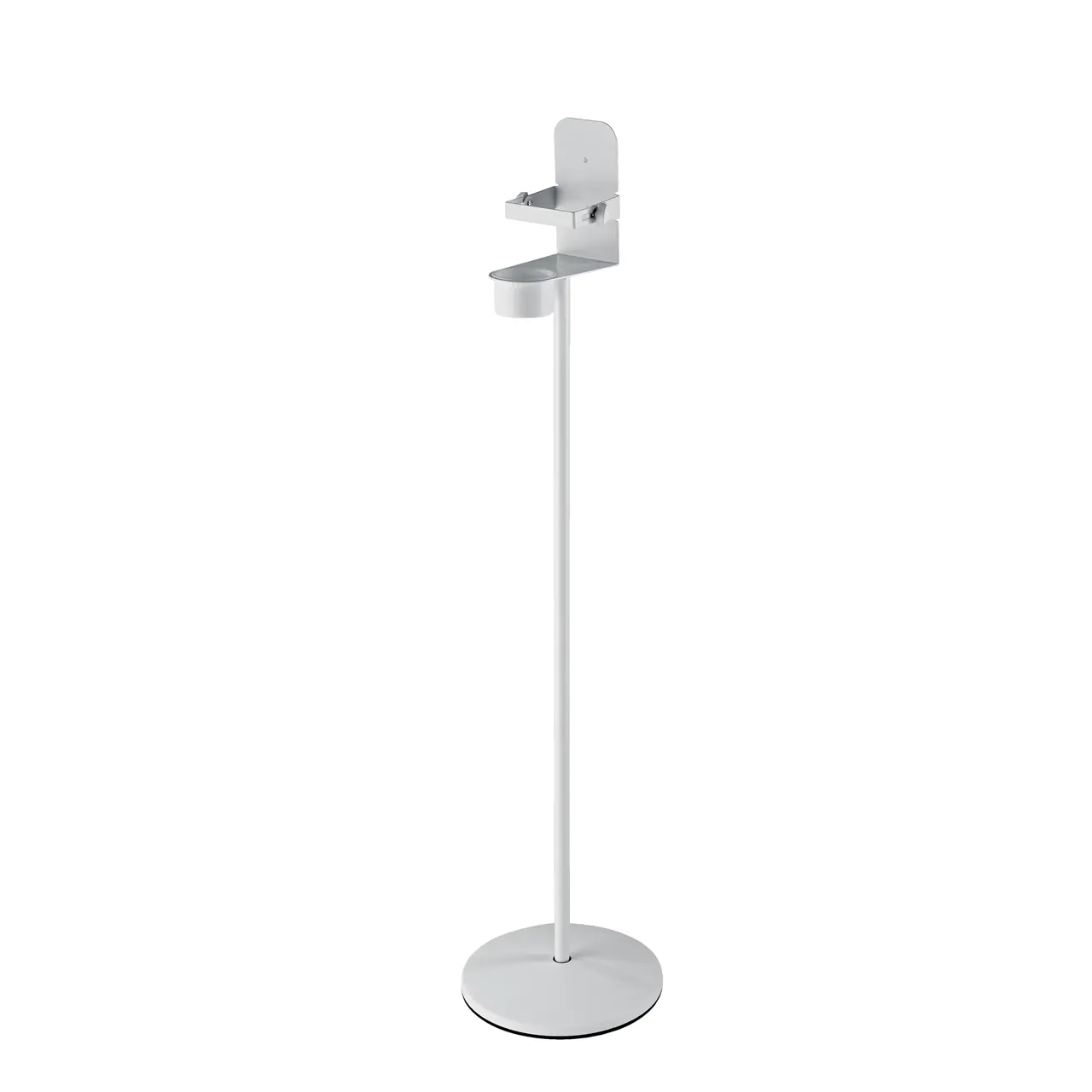 K&M 98-803/10+wei 80310 Desinfektionsmittelständer mit Klemmbügel weiss – Bild 2