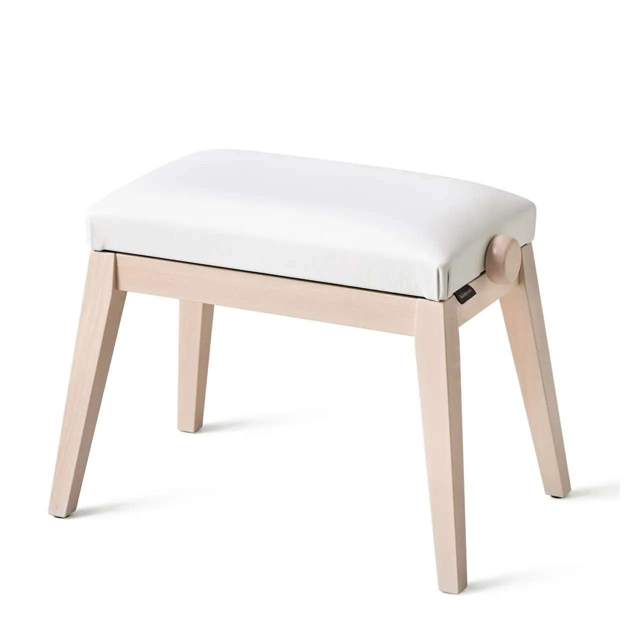 K&M 76-139/41 13941 Klavierbank | Bank Asche, Sitz Vinyl weiss