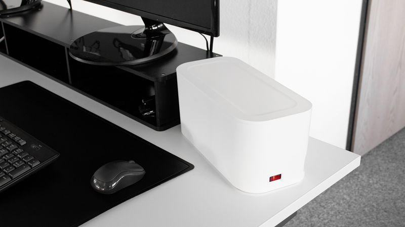 Steffen Cable Organizer Box mit Steckdosenleiste 5xT13 mit externem Schalter,ws - Image 7