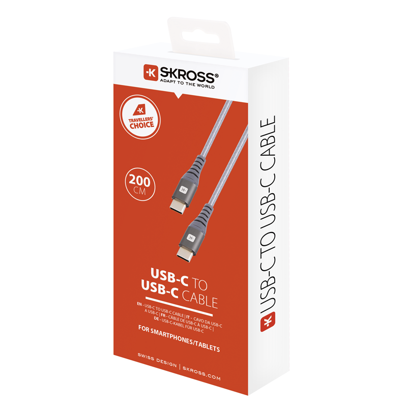 STEFFEN SKROSS Ladekabel USB-C 2m max. 20V/3A gr – Bild 2