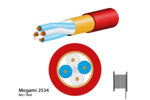 Mogami 2534 Mikrofonkabel, Neglex Quad, Ø 6,0 mm, rot, 200m Spule