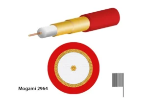 Mogami 2964 Koaxial, 75 Ohm, Ø 4,8 mm, rot, 200m Rolle