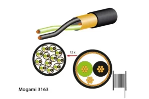 Mogami 3163 Multicore-Kabel, digital, 110 Ohm, 12-Kanal, Ø 17.0 mm, schwarz, 300m Holztrommel
