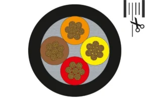 Mogami 2972 Lautsprecherkabel, 4-Wege, 4x 2,0mm2, Ø 10,5 mm, per Meter