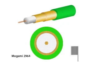 Mogami 2964 Koaxial, 75 Ohm, Ø 4,8 mm, grün, 200m Rolle