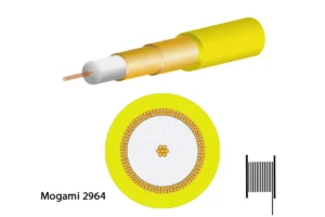 Mogami 2964 Koaxial, 75 Ohm, Ø 4,8 mm, gelb, 200m Spule