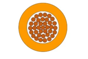 Mogami 2515 HiFi-Kabel intern, Ø 2,0 mm, orange, 100m Rolle
