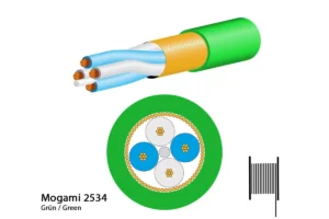 Mogami 2534 Mikrofonkabel, Neglex Quad, Ø 6,0 mm, grün, 200m Spule