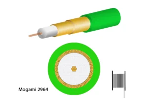 Mogami 2964 Koaxial, 75 Ohm, Ø 4,8 mm, grün, 200m Spule