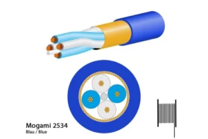 Mogami 2534 Mikrofonkabel, Neglex Quad, Ø 6,0 mm, blau, 200m Spule