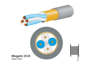 Mogami 2534 Mikrofonkabel, Neglex Quad, Ø 6,0 mm, grau, 200m Spule