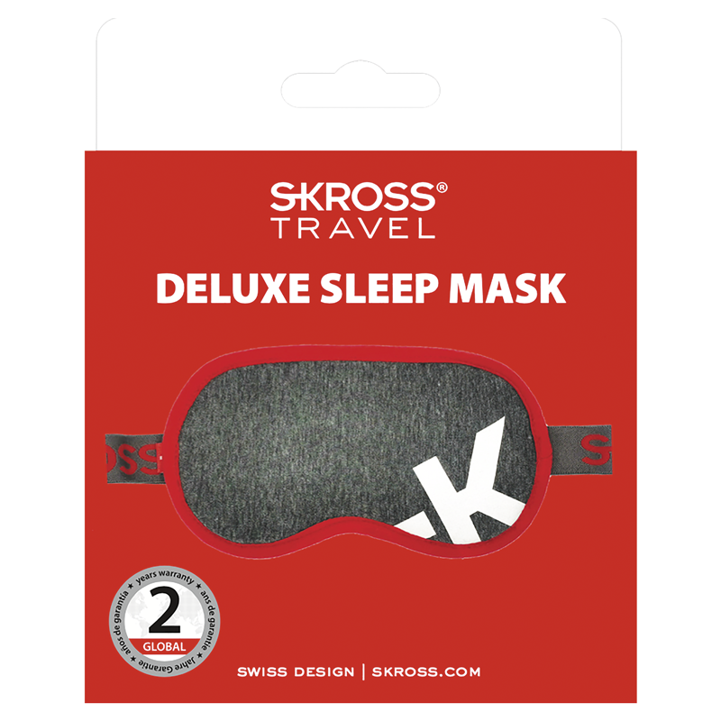 SKROSS Deluxe Schlafmaske ''Dunkelgrau mit weissem K'' - Image 2