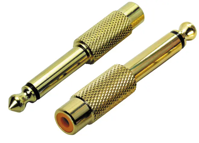 Contrik ACFP6M Adap. Cinch f./Klinkenst. 6,35mm mono