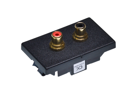 Contrik FLF/2CINCH-SW FLF-Set sw, 2xCinch (rt,sw)