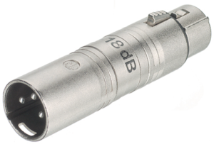 Contrik NA3FM-18DB XLR/XLR-BUCHSE/STECKER -18DB