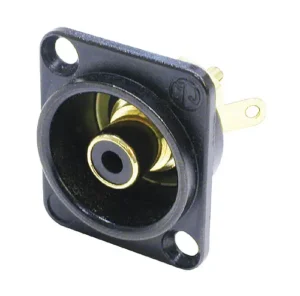 Neutrik NF2D-B-0 RCA CHASSIS BLACK B