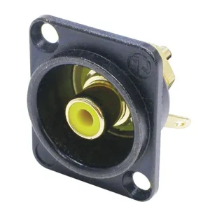 Neutrik NF2D-B-4 RCA CHASSIS YELLOW B