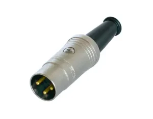 Rean NYS321G NYS DIN CABLE CON 3POLE MALE NI/GOLD