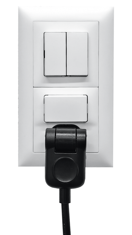 STEFFEN Verlängerungskabel mit Klappstecker Td 3G1.0mm² 1m T12-T13 IP20 sw – Bild 4