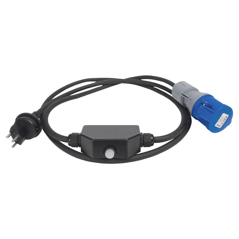STEFFEN Verlängerung GdV 3x1.5mm2 2m T13-CEE16/3 mit Überstromschutz IP55/IP44 – Bild 2