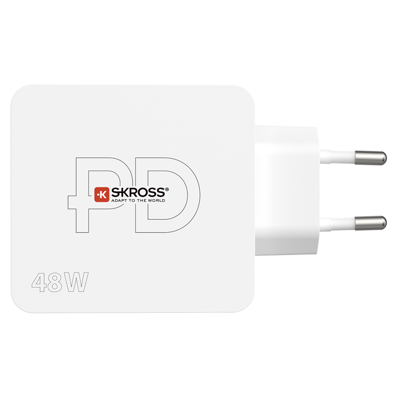 SKROSS Wand-Ladeadapter 48W PD 1xUSB-A + 1xUSB-C max. 6.0A, ws - Image 3
