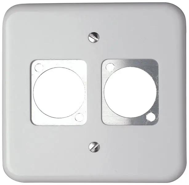 Contrik UP2-SW UP-Mon.-Platte sw, Basico 2x D-Serie