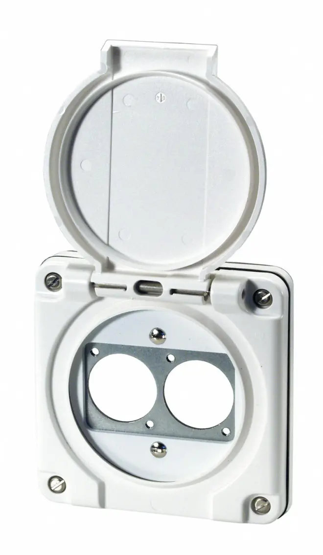 Contrik UP2-NASS NUP-Dose mit Deckel, für 2xD-Serie IP55