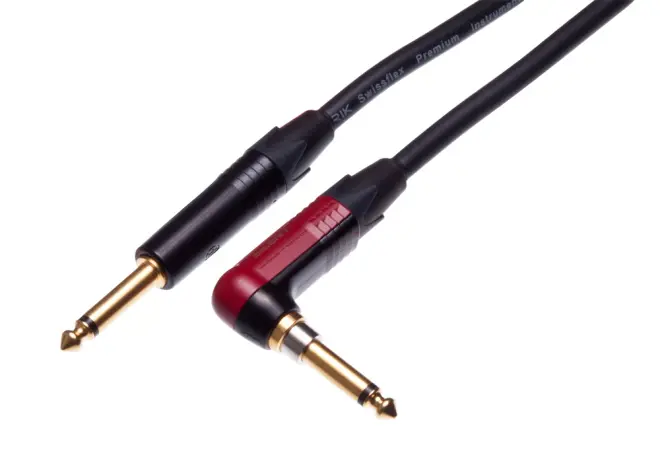 Contrik NPIKSLR3-BL 3m Pre Instrumentenkabel Winkel-SILENT