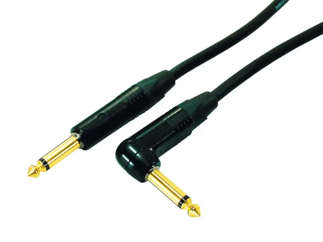 Contrik NPIKR10-BL 10m Premium Instrumentenkabel 1xWinkel