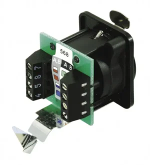 Contrik NE8FDV-ST-B etherCON D RJ45 Einb. Sw C5e Schraubkl.