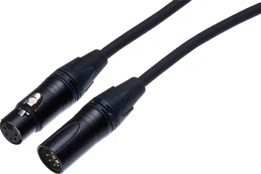 Contrik NDMX50-PUR 50m DMX-Kabel 3polig verdrahtet PUR sw