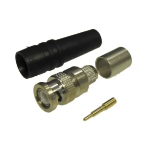 Contrik NBNC-RG213 BNC Stecker RG213/50 Ohm und Tülle sw