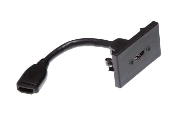 Contrik FLF/HDMI-KBS-SW FLF-Set sw, 1x HDMI f/f Kabel