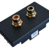 Contrik FLF/2CINCH-FF-SW FLF-Set sw, 2xCinch FF (rt,sw)