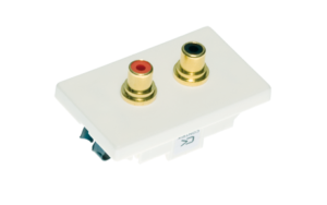 Contrik FLF-Set ws, 2xCinch (rt,sw)
