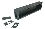 Contrik CR-WB1-2HE-ST-SW 19'' Panel wall box 2 HE, T=66mm