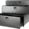Contrik 19" 2HE Schublade sw mit Schloss