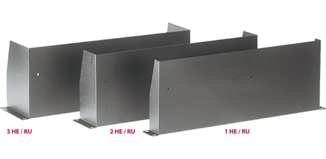 Contrik CR-BO1-1HE-ST-SW 19'' 1HE Rack Stellboden aus Stahl, sw