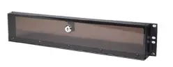 Contrik CR-BLS-2HE-ST-SW 19''2HE Safetypanel Plexig. m. Schloss