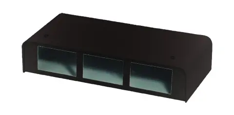Contrik BOX-3FLF-SW Anschlussbox sw, 3FLF Ausschnitte