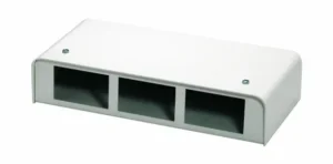 Contrik BOX-3FLF Anschlussbox ws, 3FLF Ausschnitte