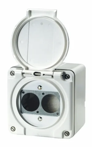 Contrik AP2-NASS NAP-Dose mit Deckel, für 2xD-Serie IP55
