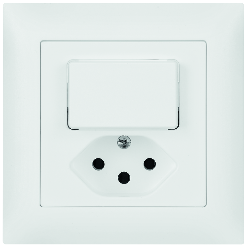 EDIZIOdue UP-Kleinkombination SCH3/1xT13 beleuchtet (LED blau, Orient.) ws