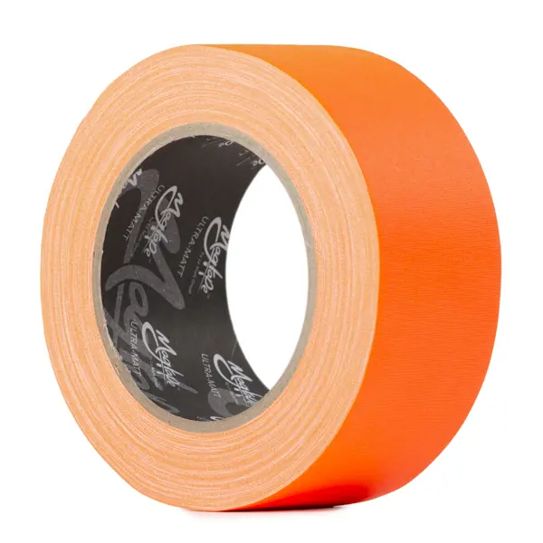 Le Mark ULTRA MATT Environmentally Focused Ultra Heavy Duty Gaffer Tape Fluorescent Orange 50mm x 25m