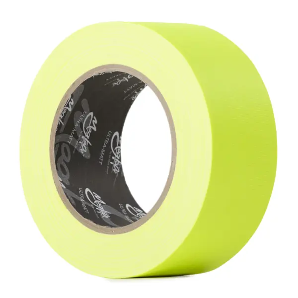 Le Mark ULTRA MATT Environmentally Focused Ultra Heavy Duty Gaffer Tape Fluorescent Yellow 50mm x 25m