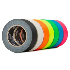 Le Mark ULTRA MATT Environmentally Focused Ultra Heavy Duty Gaffer Tape All Fluorescent colours 25mm x 25m