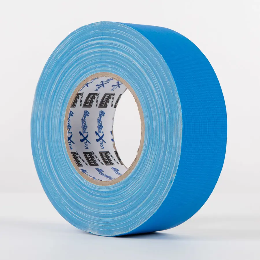 Le Mark MagTape XTRA MATT Economy Matt Gaffer Tape Fluorescent Blue 19mm x 50m