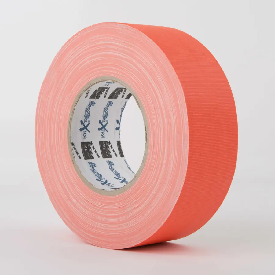 Le Mark MagTape XTRA MATT Economy Matt Gaffer Tape Fluorescent Orange 75mm x 25m