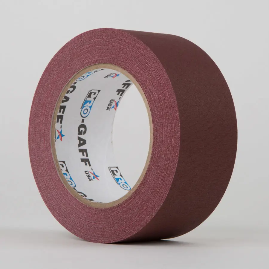 Pro Gaff Industrial Grade Gaffer / Cloth Tape Burgundy 6mm x 25yds